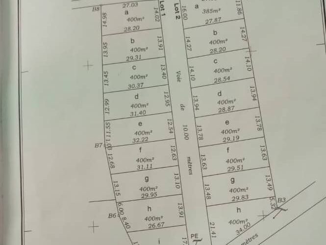 Parcelles à vendre à Ouéga Abomey-Calavi
