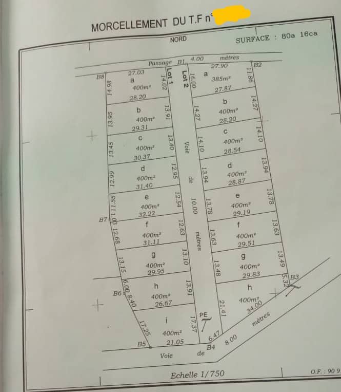 PLUSIEURS PARCELLES À VENDRE À OUÉGA (ABOMEY-CALAVI)